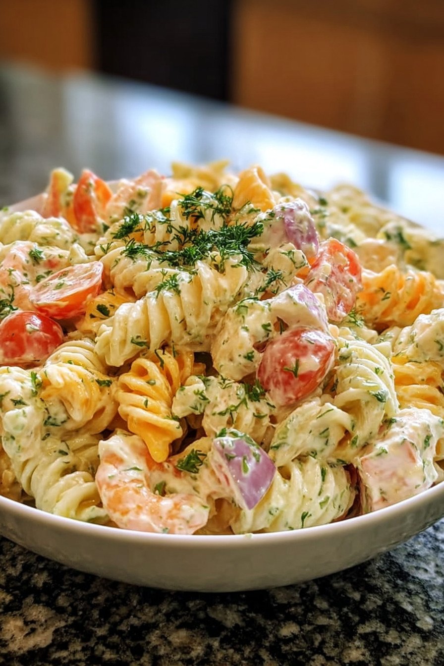 Seafood Pasta Salad with Crab and Shrimp recipe tips