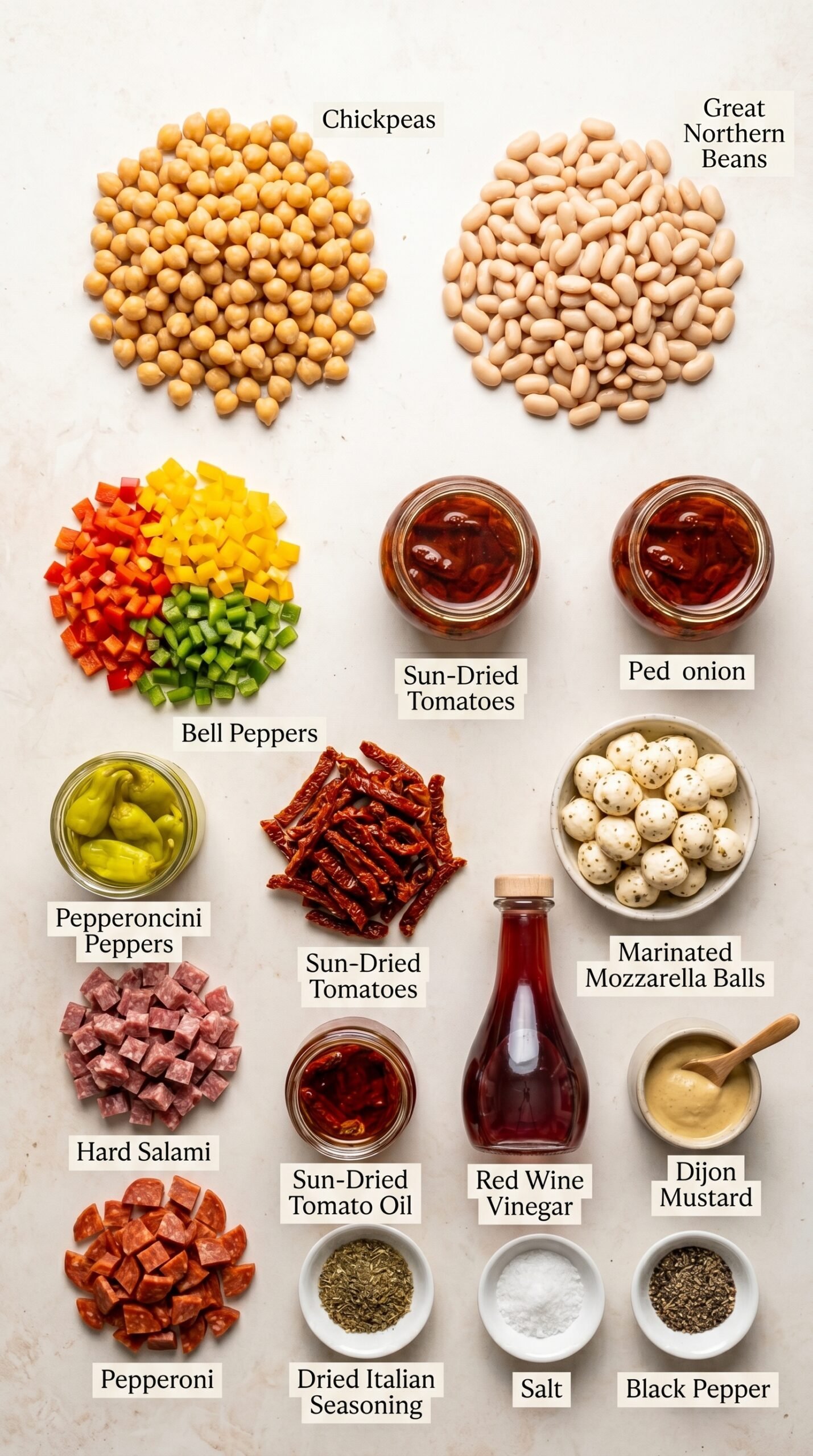 Italian Dense Bean Salad with High Protein Bean Salad Flavor recipe ingredients