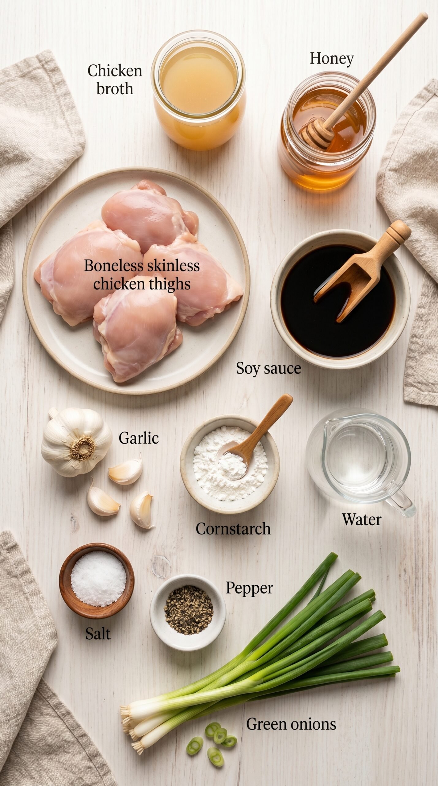 Slow Cooker Boneless Skinless Chicken Thighs recipe ingredients