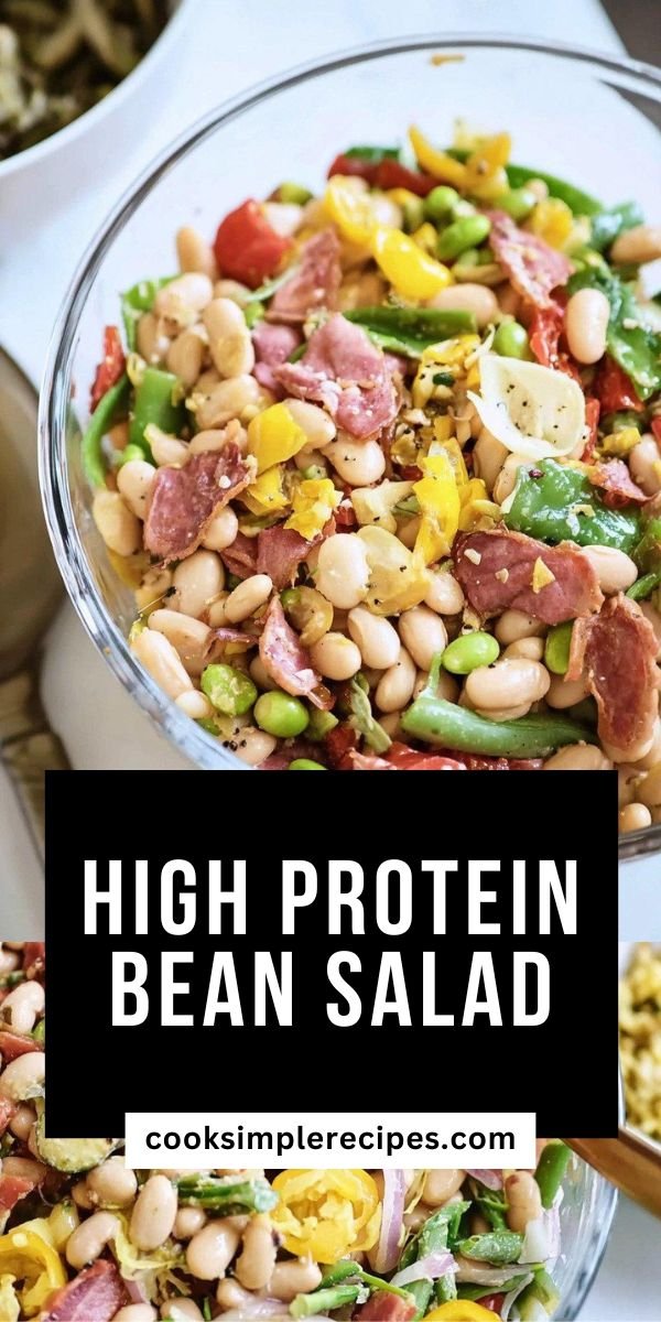 Italian Dense Bean Salad with High Protein Bean Salad Flavor save this recipe