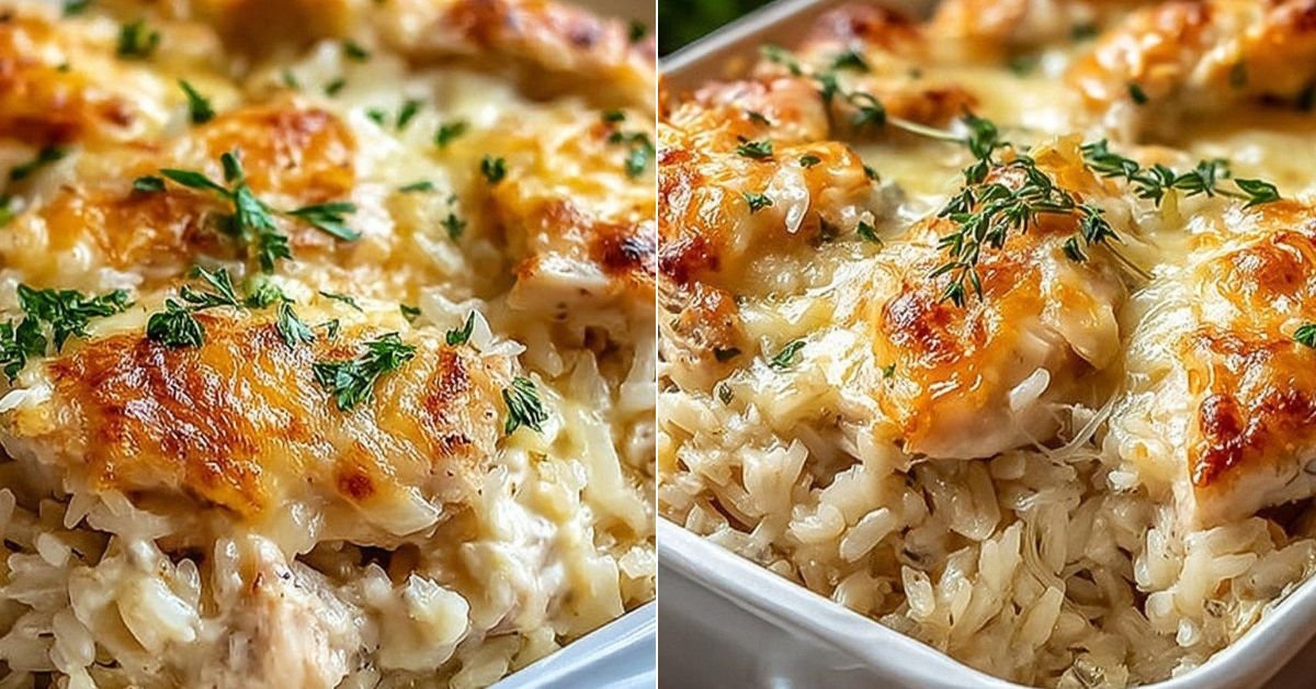 Creamy Angel Chicken Rice Casserole recipe photo