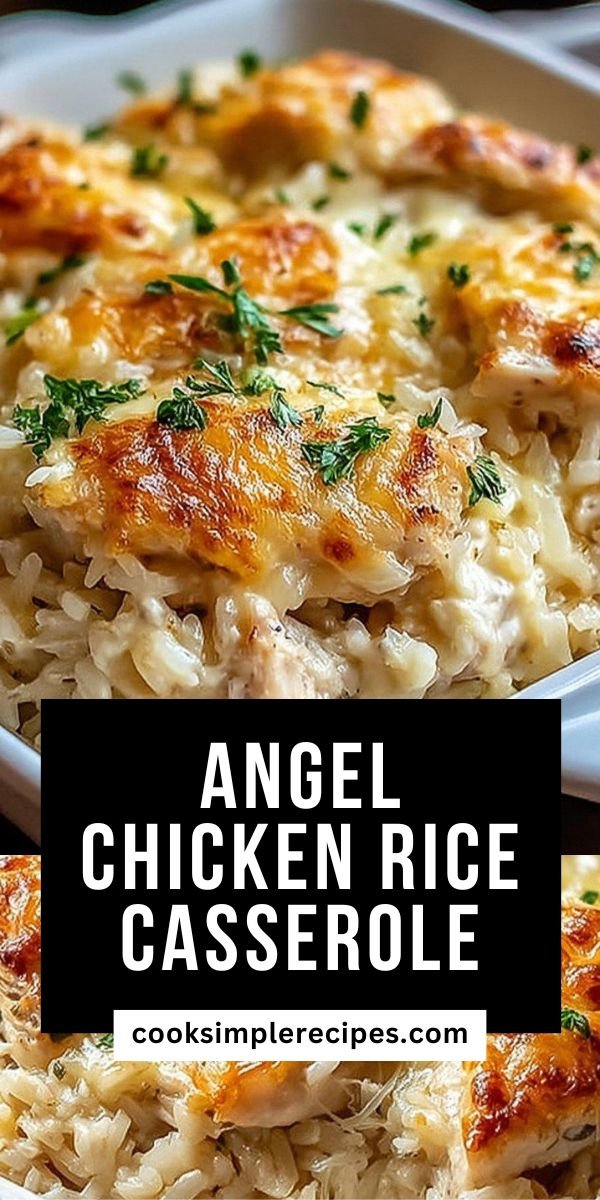 Creamy Angel Chicken Rice Casserole save this recipe