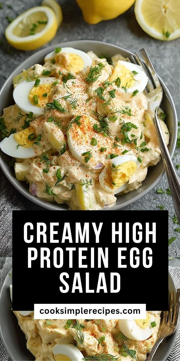 Easy Greek Yogurt Egg Salad | Low-Carb & High-Protein save this recipe
