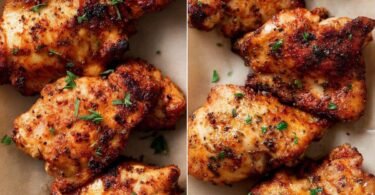 Crispy Air Fryer Boneless Skinless Chicken Thighs recipe photo